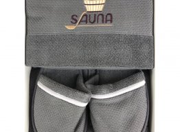 Sauna Dufour серый мужской банный комплект Maison D