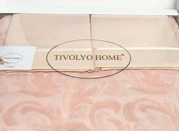 TIVOLYO HOME BAROC НАБОР НАБОР С ПОКРЫВАЛОМ ПЕРСИКОВЫЙ